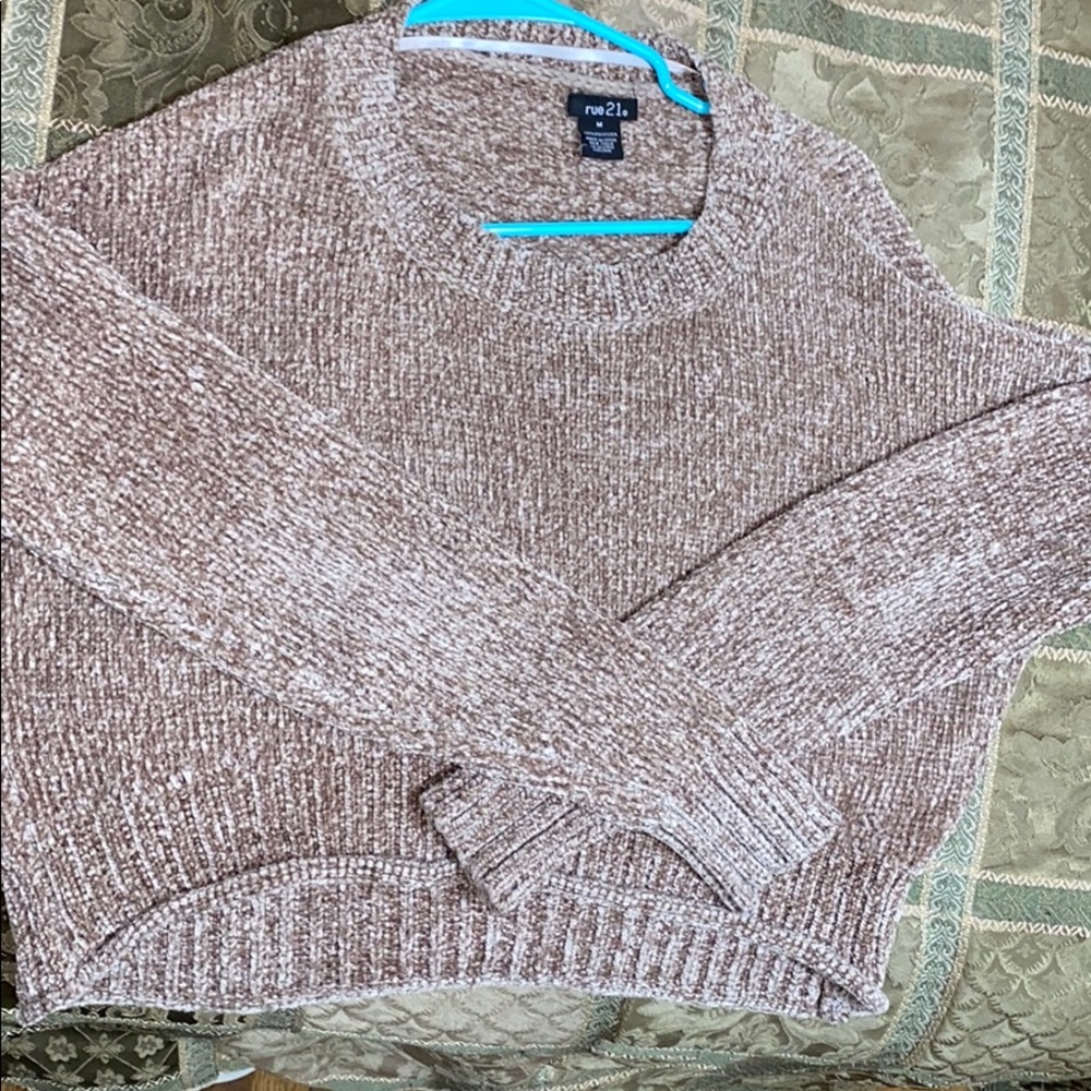Light brown cropped sweater